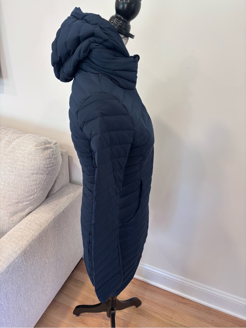 Lululemon Pack It Down Long Jacket in true navy size 4 - Picture 10 of 12